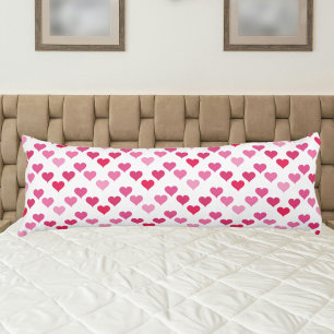 Pink hearts Valentine's Day Body Cushion