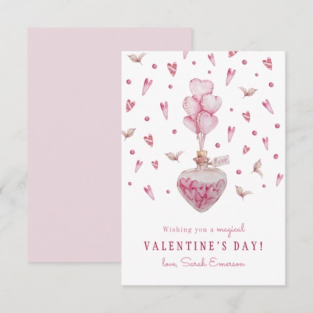 Pink Hearts Valentine's Day Classroom (Front/Back)