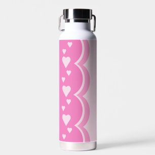 Pink Hearts Water Bottle