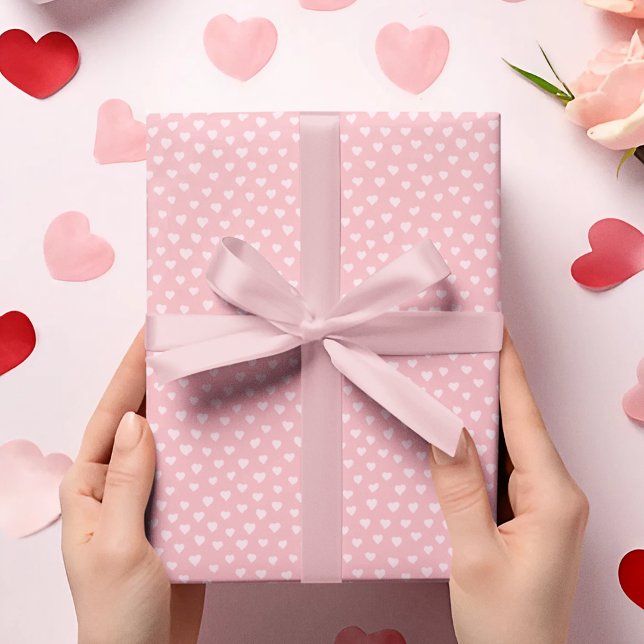 Pink Hearts Wrapping Paper (Creator Uploaded)