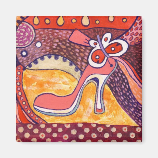 Pink Heel Magnet (Front)