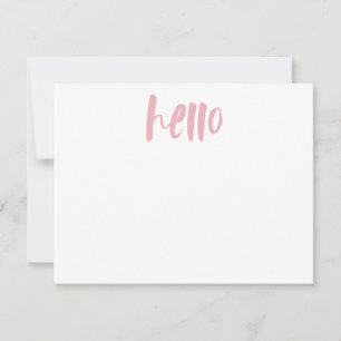 PINK HELLO Personalised Stationery Invitation