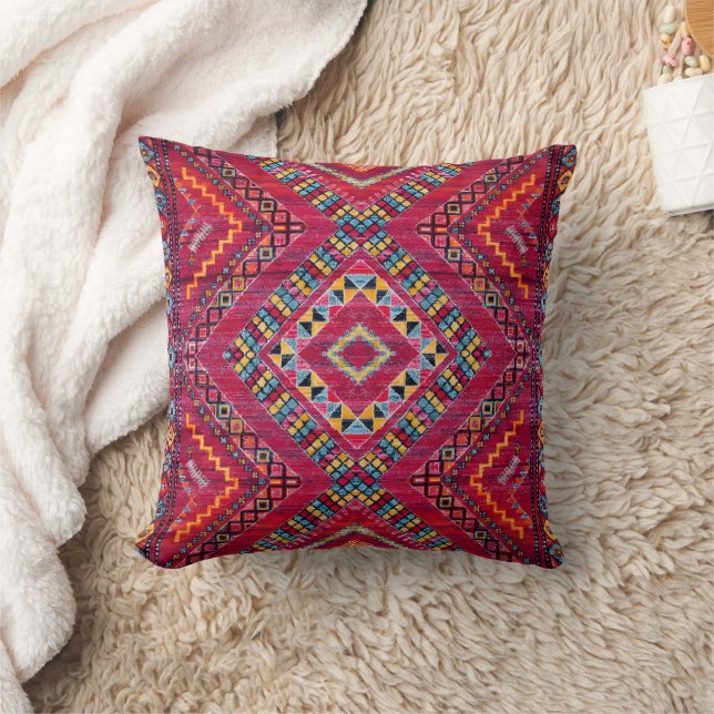 Pink Heritage Kilim Bohemian Moroccan Style  Cushion (Blanket)