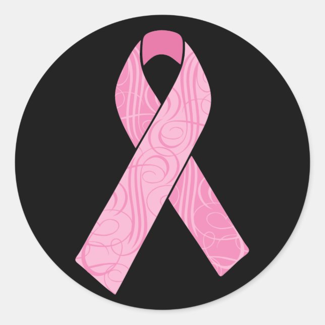 Pink Hero Classic Round Sticker (Front)