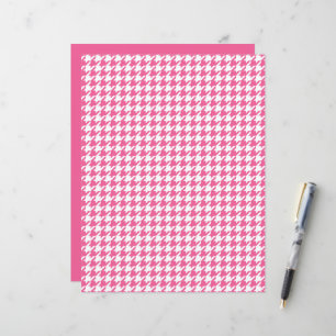 Pink Herringbone Pattern Classic Chic Preppy Fun