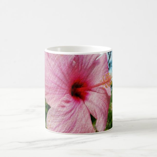 Pink Hibiscus Coffee Mug (Center)