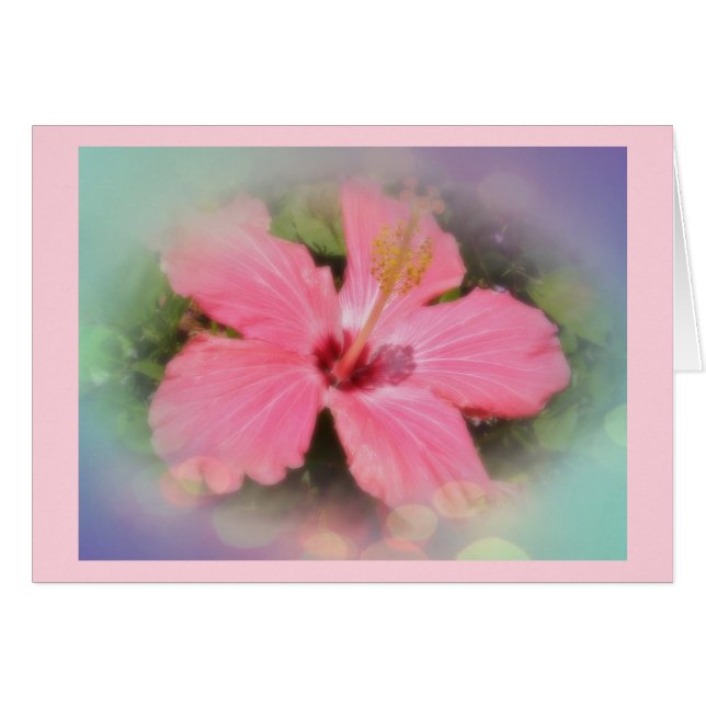 Pink Hibiscus Flower (Front Horizontal)