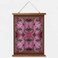 Pink Hibiscus Flower Multiplied Vintage Abstract