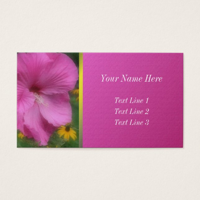 Pink Hibiscus Flower Nature (Front)