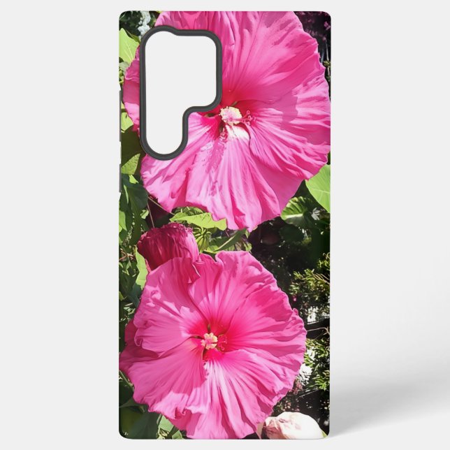Pink Hibiscus Flower Phone Case (Back)