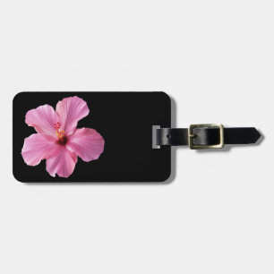 Pink Hibiscus Hawaii Flower Customised Template Luggage Tag