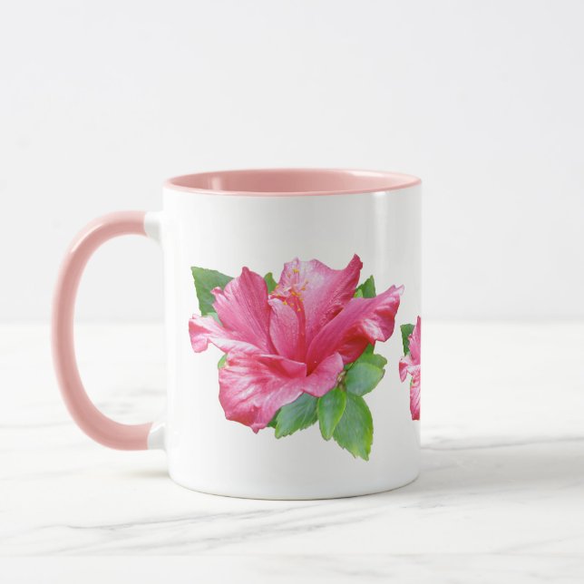 Pink Hibiscus Mug (Left)