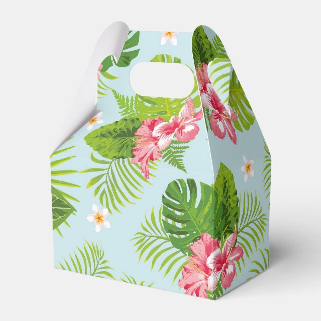 Pink Hibiscus Palm Gift Box (Front Side)