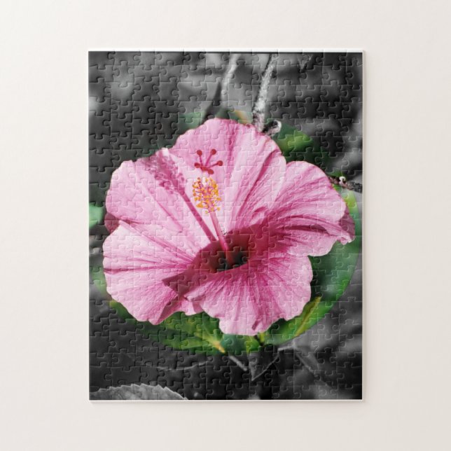Pink Hibiscus Photo Jigsaw Puzzle (Vertical)