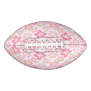 Pink Hibiscus, Pink Flowers, Pattern Of Flowers American Football