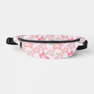 Pink Hibiscus, Pink Flowers, Pattern Of Flowers Bum Bags