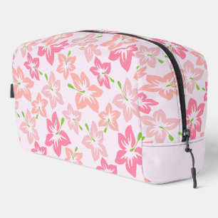 Pink Hibiscus, Pink Flowers, Pattern Of Flowers Dopp Kit