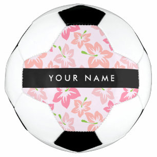 Pink Hibiscus, Pink Flowers, Your Name Football