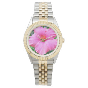 Pink Hibiscus Rain Drops, Watch