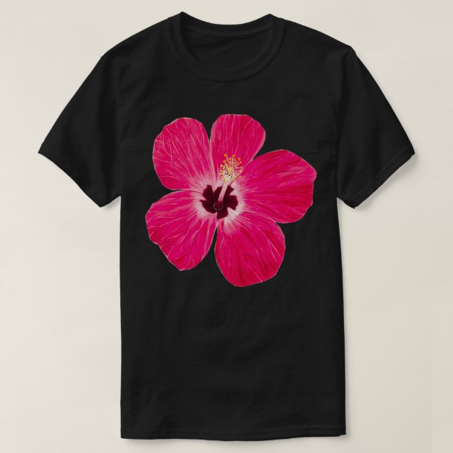 Pink Hibiscus T-Shirt (Design Front)
