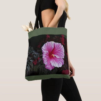 Pink Hibiscus Tote Bag