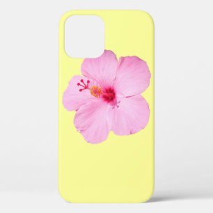 Pink Hibiscus Tropical Flower iPhone 12 Case