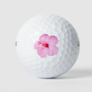 Pink Hibiscus Tropical Flower Golf Balls