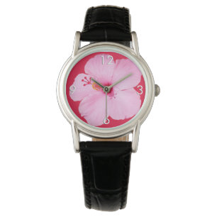 Pink Hibiscus Tropical Flower Watch
