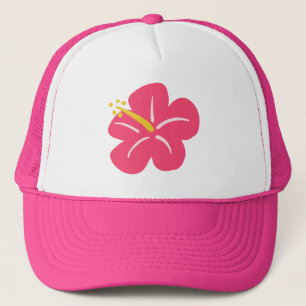 Pink Hibiscus Trucker Hat