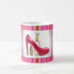 Pink High Heel Perfume Lipstick Coffee Mug<br><div class="desc">This beautiful design is both stunning and eye-catching. Find it on some of your favourite Personal Effects products!</div>