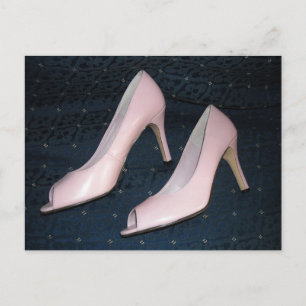 Pink High Heel Pumps/shoes Postcard