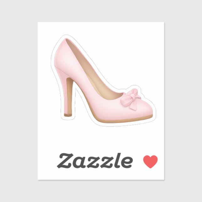 Pink High Heel with Bow Emoji (Sheet)