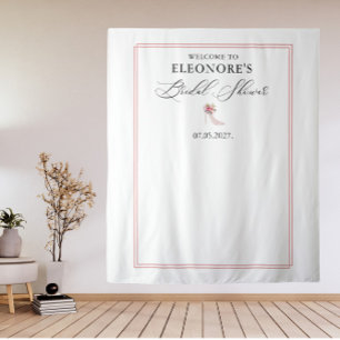 Pink High Heels Bridal Shower Welcome  Tapestry
