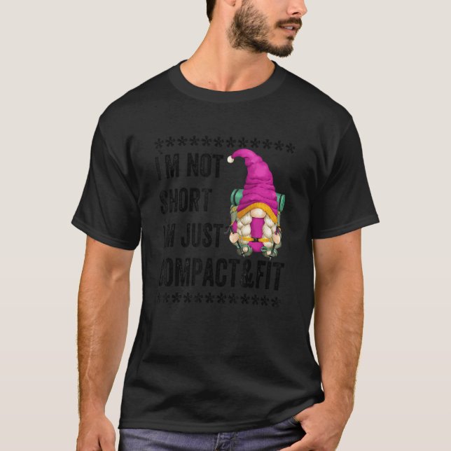 Pink Hiking Gnome For  Girls Trip And Women Hiker  T-Shirt (Front)