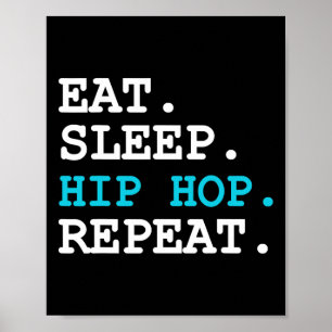 Pink Hip Hop Dance Dancing For Women Mens Kids Gir Poster