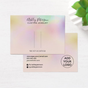 Pink holographic ombre barrette hair clip display