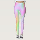 Pink Holographic Rainbow Leggings<br><div class="desc">Holographic blush rainbow.</div>