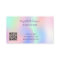 Pink holograpic purple glitter qr code