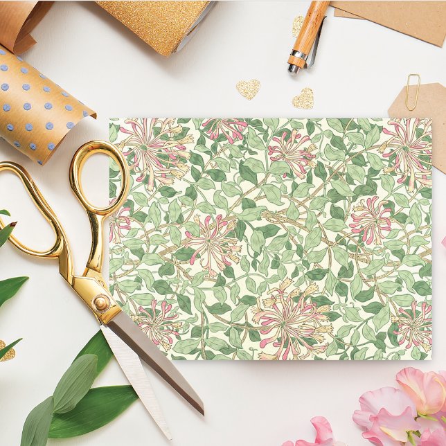 Pink Honeysuckle William Morris Tissue Paper (Creator Uploaded)