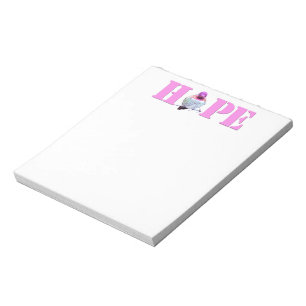 Pink HOPE Hummingbird Photo Stationery Paper Notepad