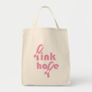 Pink Hope Ribbon Tote Bag