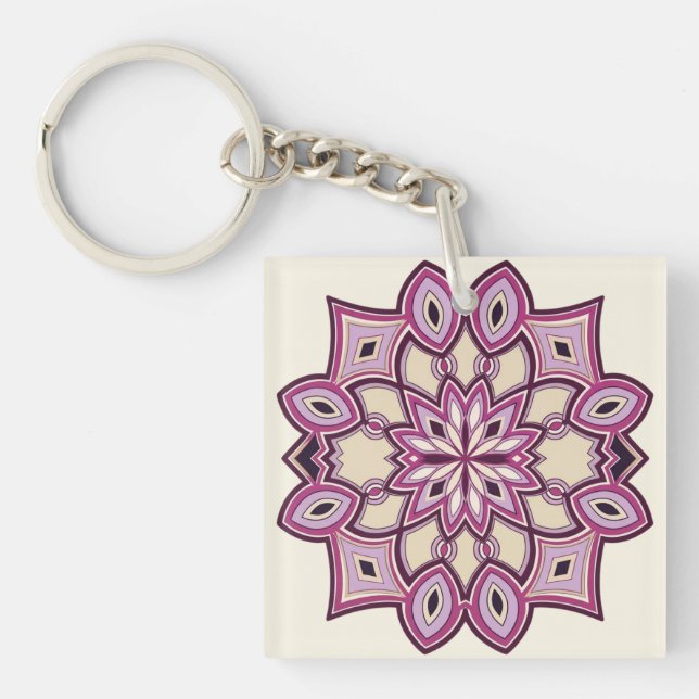 Pink Horizon Key Ring (Front)