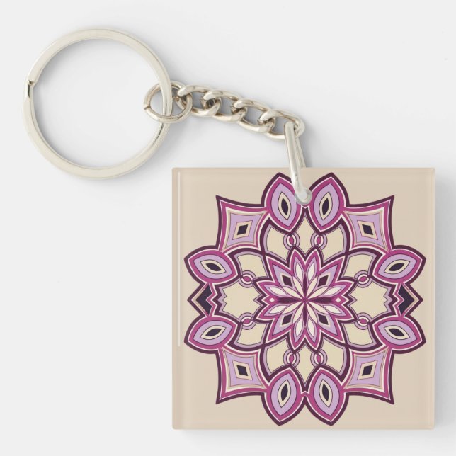 Pink Horizon Key Ring (Front)