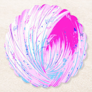 pink horizon paper coaster
