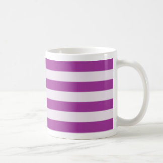 Pink horizontal stripe mug