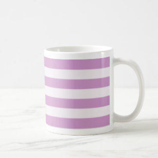 Pink horizontal stripe mug