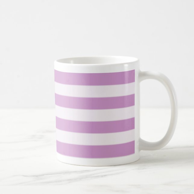 Pink horizontal stripe mug (Right)