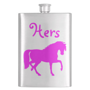 Pink Horse "Hers" Flask