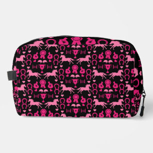 Pink Horseback Riding  Dopp Kit