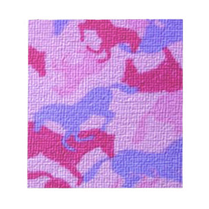 Pink Horses Canvas Notepad